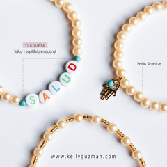 Kit de 3 pulseras "YO TENGO SALUD Y PAZ"