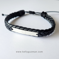 Pulsera con Placa en Plata