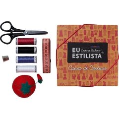 Kit Eu Estilista : Modelo Vestido Isadora Tropical + Caixa de Costura - comprar online