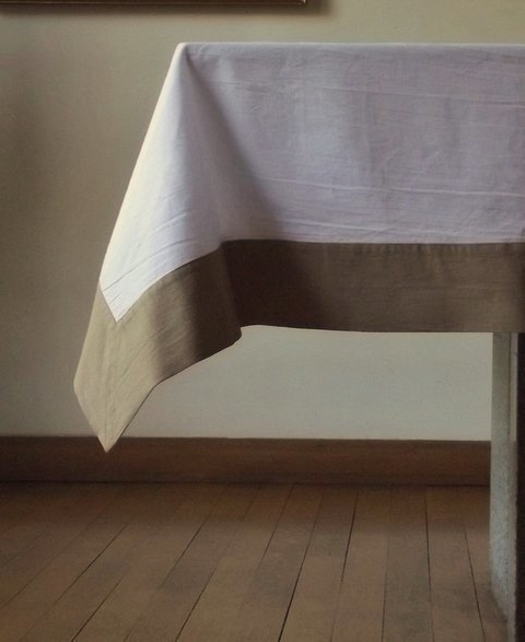 Mantel Alba (Blanco y Tostado)