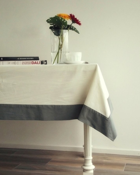 Mantel Alba (Blanco y Tostado)