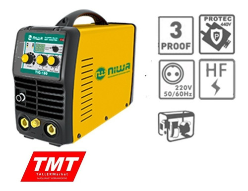 Soldadora Inverter Tig 220 Monofásica Niwa Electrodo