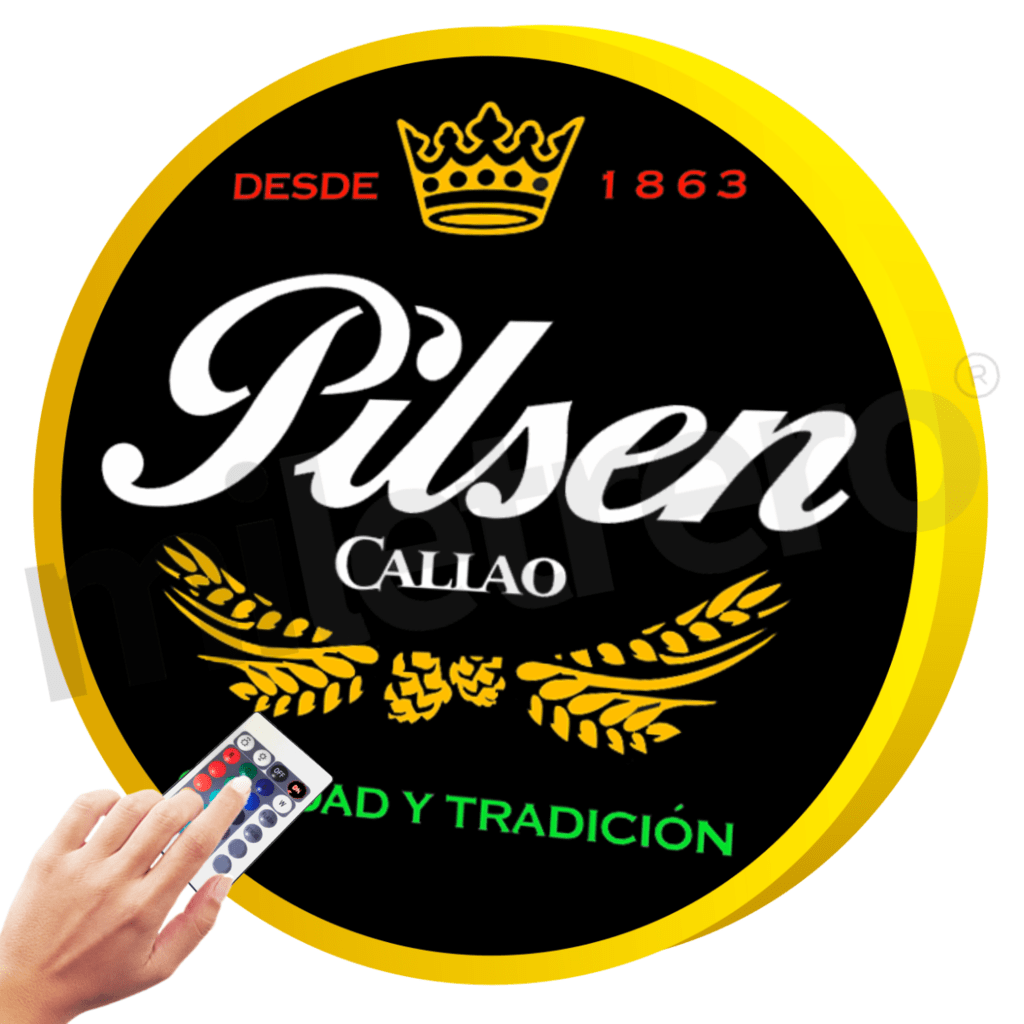 Letrero Acr Lico Cerveza Pilsen Callao Led Luminoso Discoteca