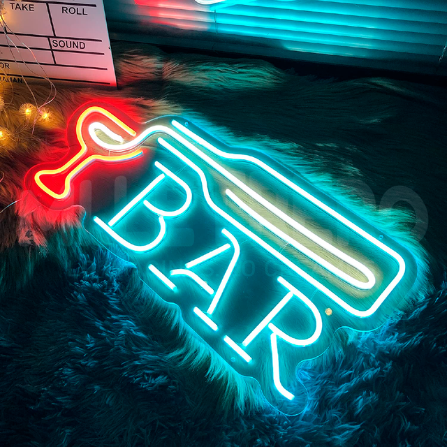 ADVPRO Cartel Luminoso I744-r The Mexican Grills Bar Pub Open Neon