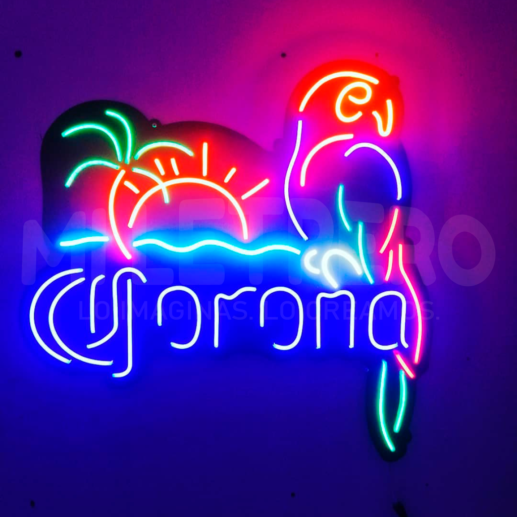 Letrero Luminoso Neon Corona Extra Logo Led Karaoke Bar