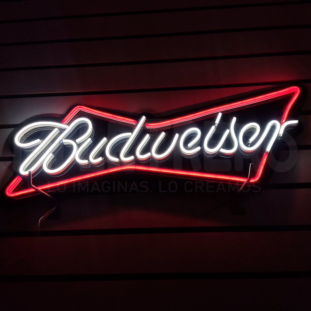 Letrero Luminoso Budweiser Neon Led Karaoke Bar