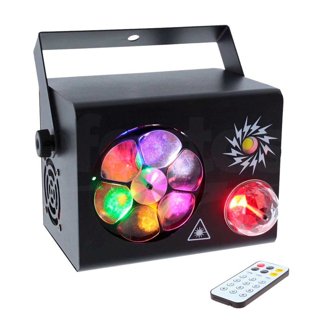 Projecteur LED Pinspot 20W RGBW 4 En 1 - Boule à Facette Avec Télécommande Pour Fêtes, Bars, Mariages