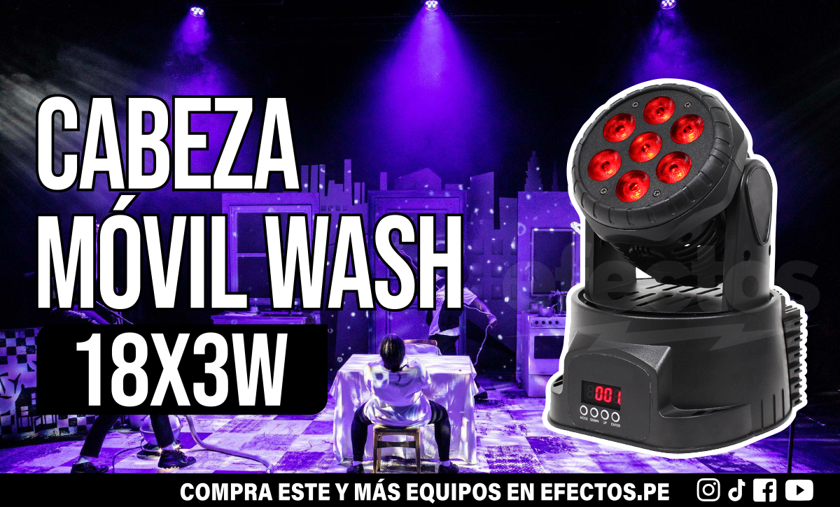 Cabeza Móvil Wash 7x10W RGBW Dmx DJ Luces LED