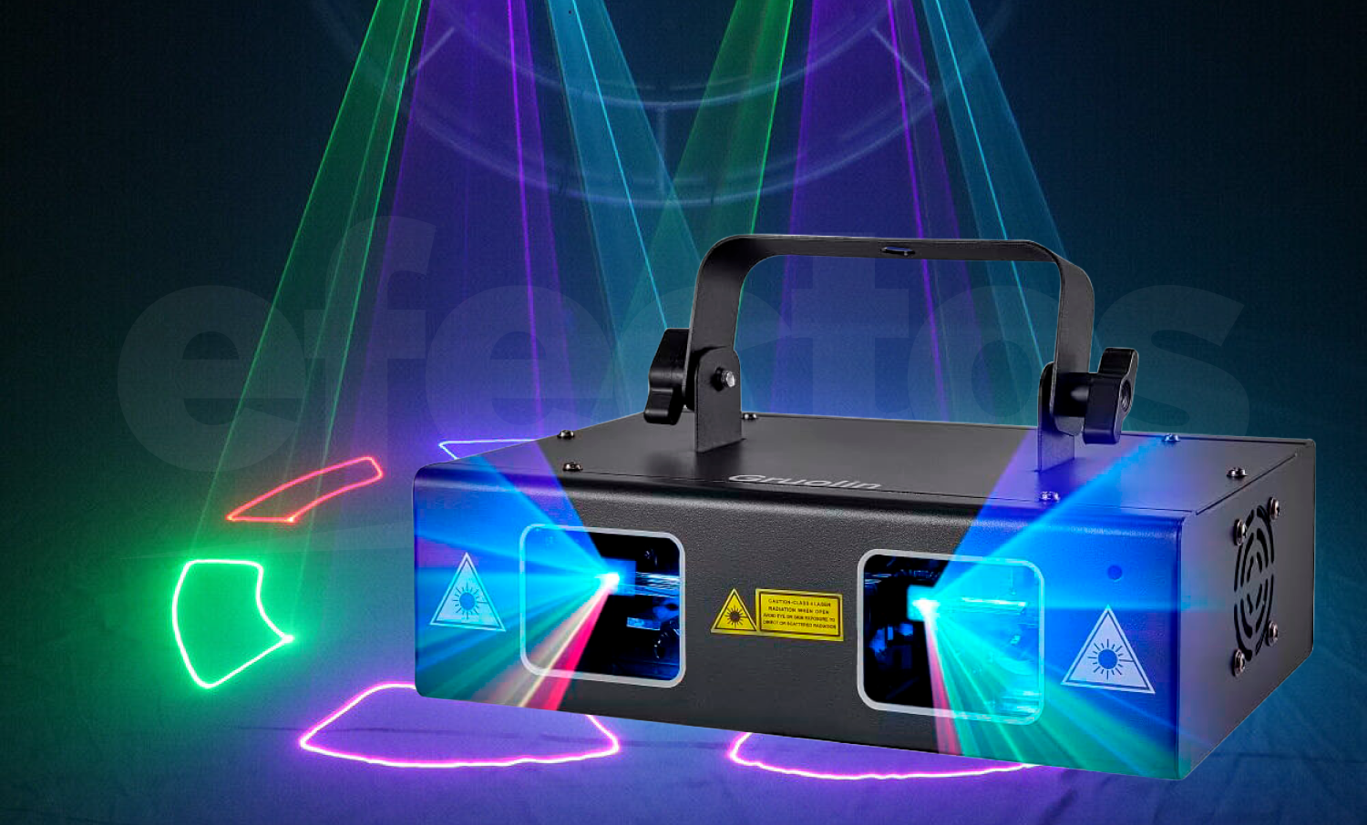 Proyector Láser Doble Multicolor RGB para Discoteca, Bar Escenario