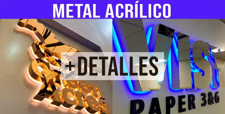 Letrero Luminoso Acrilico Metal Aluminio Letras Corporeas Alto Relieve