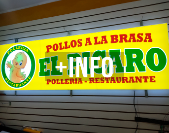 Letrero Luminoso led Acrilico Polleria Pollo a la brasa