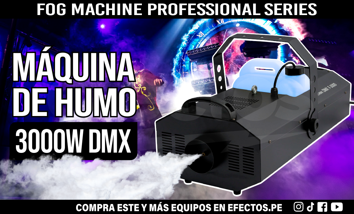 Máquina de Humo 3000W Dmx Control Remoto para Discoteca Escenario