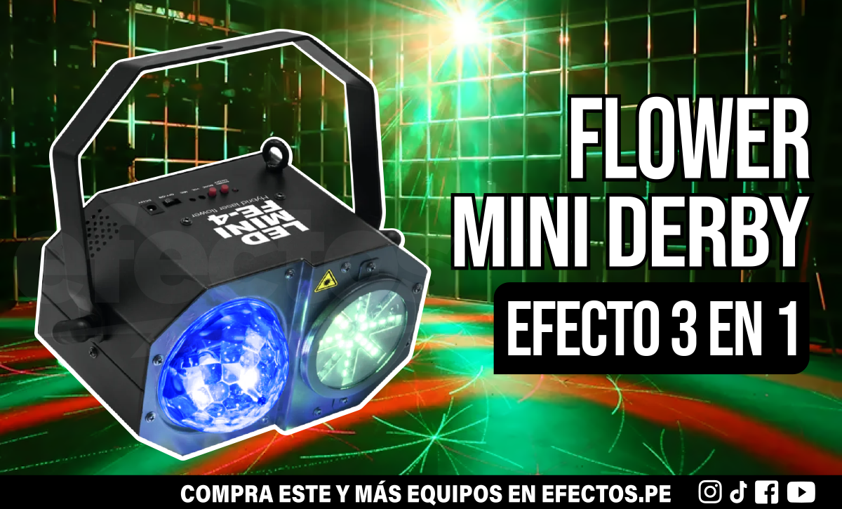 Mini Derby 3 en 1 RGBW LED Luces para Discotecas DJ Dmx Karaoke