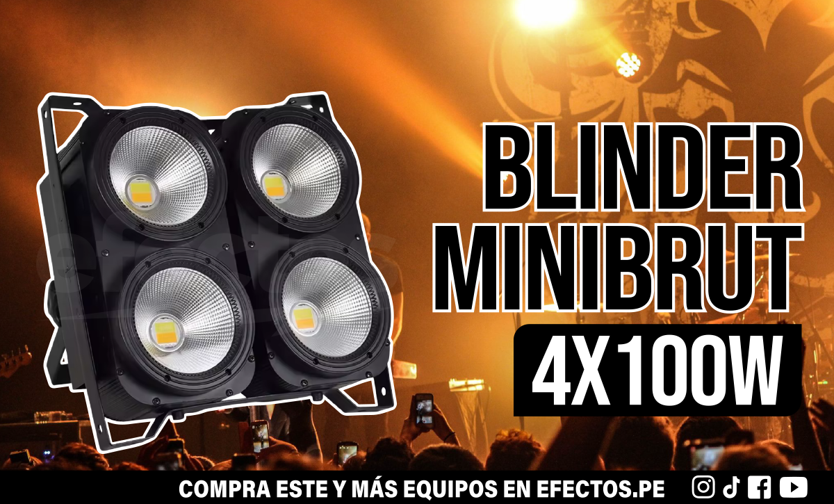 Minibrut 4x100W 400W LED Matrix Calido Dmx DJ Luces Disco Bar