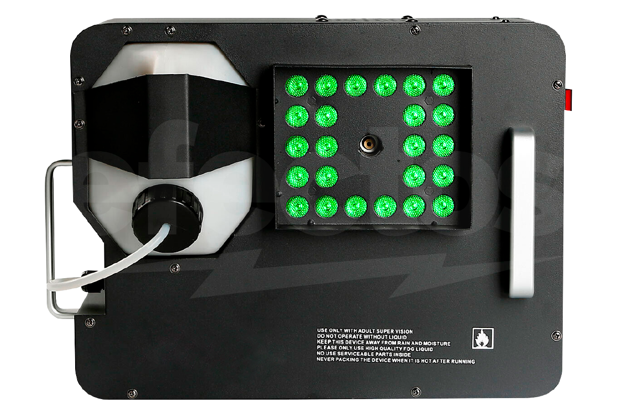 Máquina de Humo 1500W DMX 24x3W RGB Disco Vertical Fog Machine