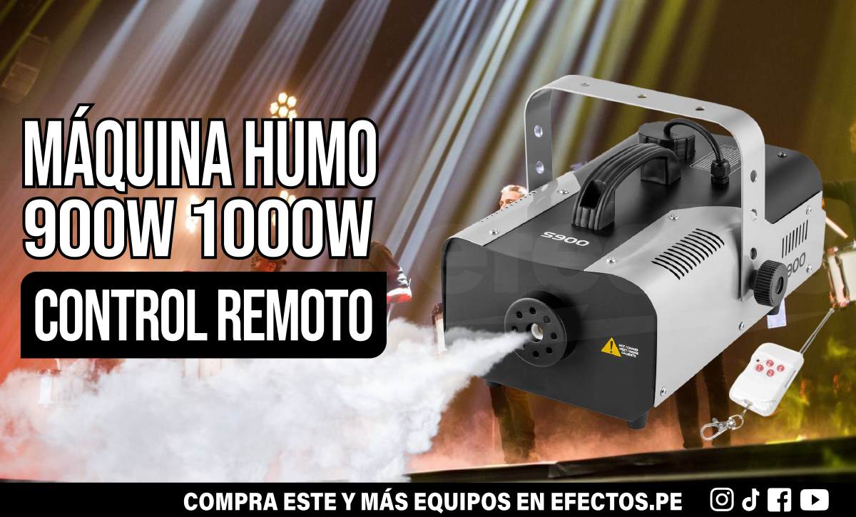 Máquina de Humo de 900W 1000W Control Remoto DJ Disco Karaoke