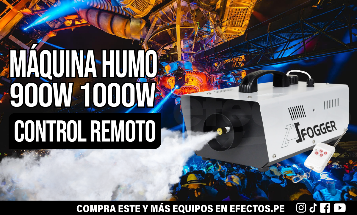 Máquina de Humo 900W 1000W Control Remoto DJ Karaoke Bar