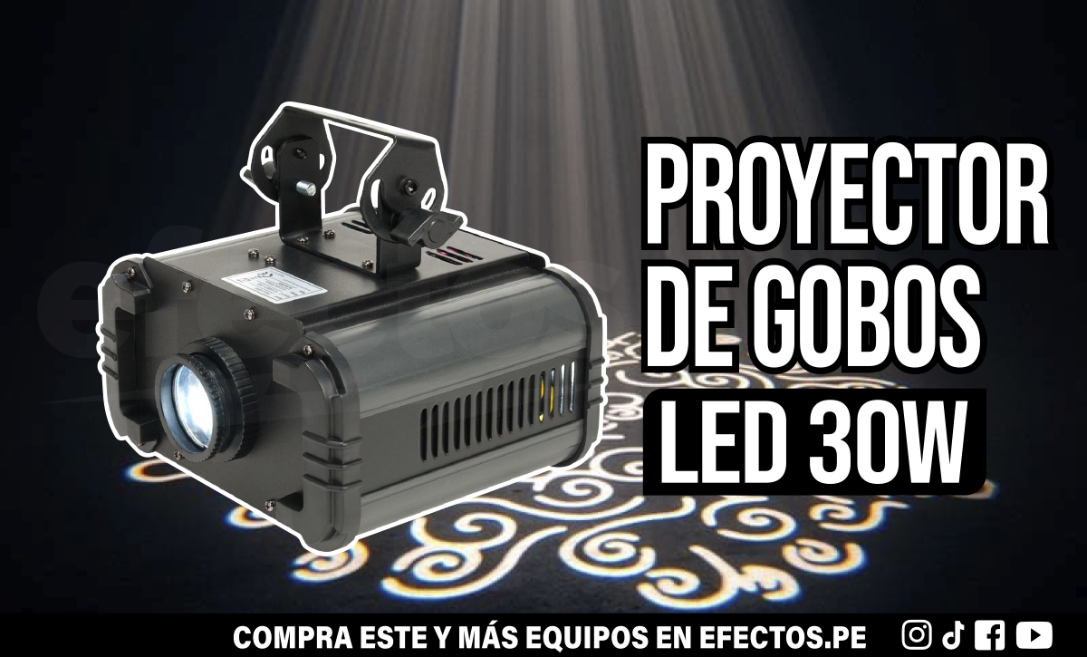 Proyector de Gobos LED 30W para Eventos y Fiestas DJ