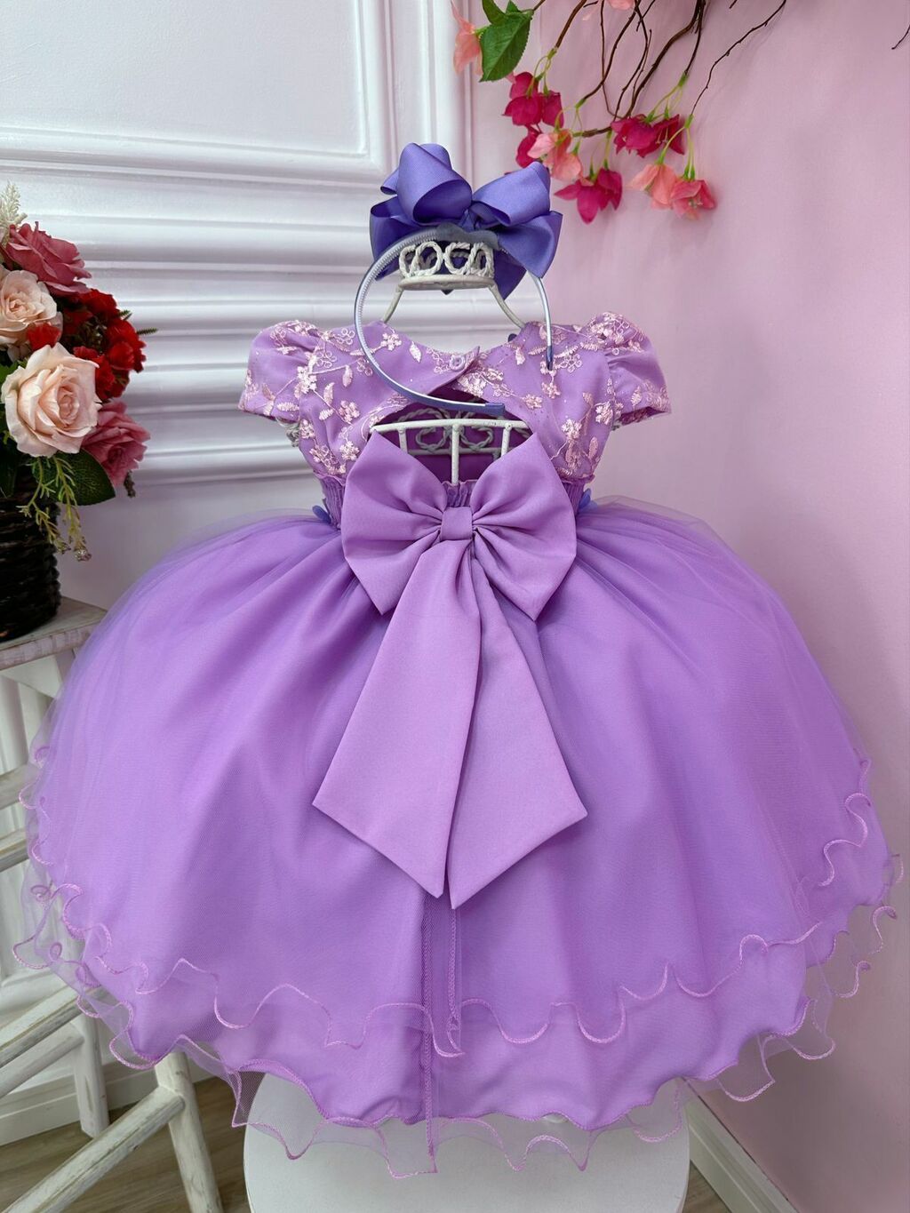 Vestido Infantil Jardim Encantado Com Borboletas