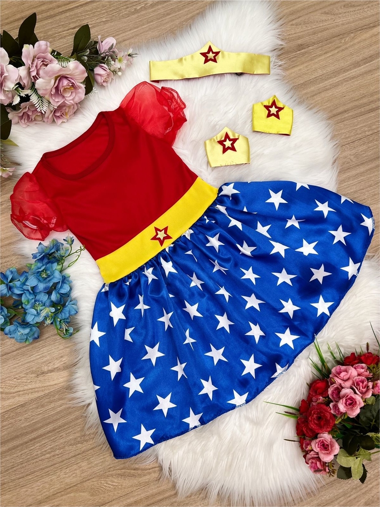 Vestido Cinderela Borboletas Infantil + Luvas