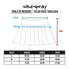 Falda Rose Tableada en internet