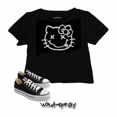 Remera Basic Short Kitty Nirvana