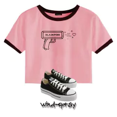Remera Basic Short BlackPink