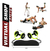 Ab Ruedas Abdominales + Base + Bandas Ejercicios Todo En Uno - Virtualshopbaires