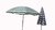 Pergola 3x3 Estructura Metal Gazebo + Sombrilla + Linterna - comprar online