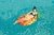 Colchoneta Inflable Besteway Anana + Sandia + Inflador Pilet - Virtualshopbaires