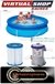 Pileta Inflable Easy Set Intex + Inflador + Bomba 305 X 76cm