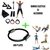 3 Bandas Elasticas + Aro Pilates Anillo Flex Ring Fitness en internet