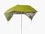 Sombrilla Playa Carpa 2,4 Metros Diametro + Linterna - Virtualshopbaires