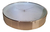 Reloj De Pared Home Style 30x30x4cm Blanco Y Dorado Grande - Virtualshopbaires