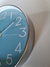 Reloj Pared Style 30x30x4cm Moderno Minimalista Celeste - Virtualshopbaires