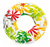 Intex 58263np Dona Inflable 97cm Para Pileta Dibujo Tropical