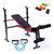 Banco Pecho Inclinado Regulable + Bandas + Rueda Abdominal - comprar online