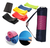 5 Bandas Latex + Mat 15 M Neoprene Yoga + Bolso Transporte