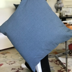 Almohadon de tusor azulino