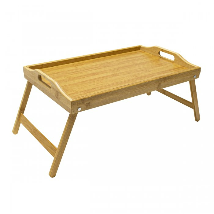 Bandeja De Cama con patas Multiuso 50x30 Bamboo