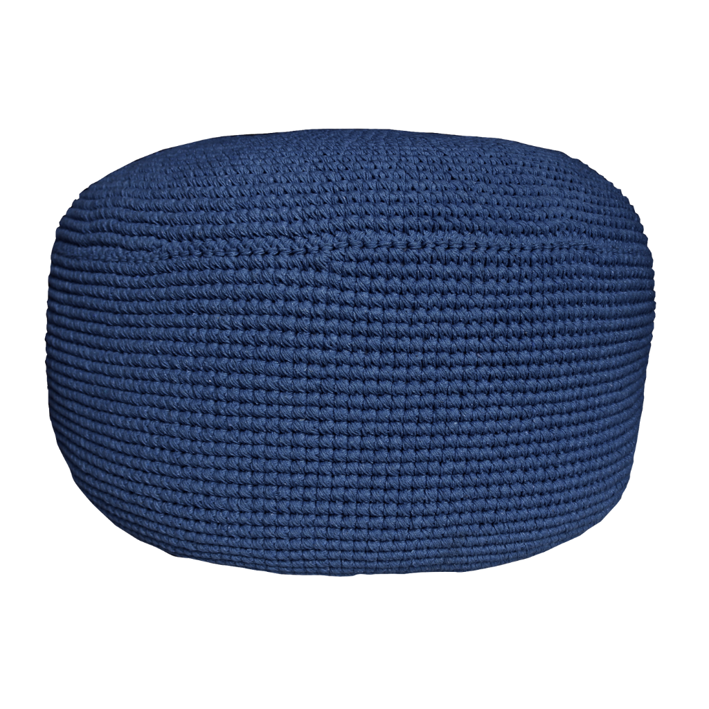 Puff Azul Marinho de Sala e Quarto 40x60