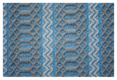 Tapete Sala e Quarto Azul Claro e Cinza - comprar online
