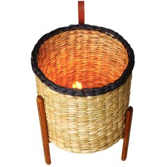 Luminária de Palha - Oficina da Roça