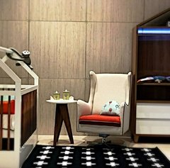 Tapete Preto Quarto Infantil Moderno - comprar online