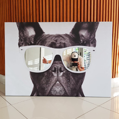 Bulldog Frances Lentes blancos - Cuadro con espejos - v/tamaños - comprar online