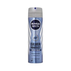 NIVEA DESODORANTE AEROSOL MASCULINO SILVER POLAR BLUE X150 ML - comprar online