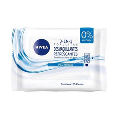 NIVEA V.TOALLAS DESMAQUILLANTES REFRESCANTE X25U - comprar online