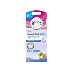 VEET BANDA DEPILTORIA FACIAL PIEL SENSIBLE x12 unidades