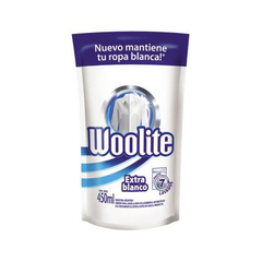 WOOLITE JABON LIQUIDO EXTRA BLANCO DOY PACK X450 ML