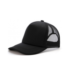 Gorras Trucker Caña Alta Reforzadas Toda Negra o Negra Frente Blanco Precio Mayorista